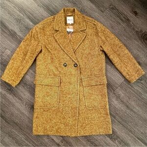 Madewell mustard yellow coat nwt